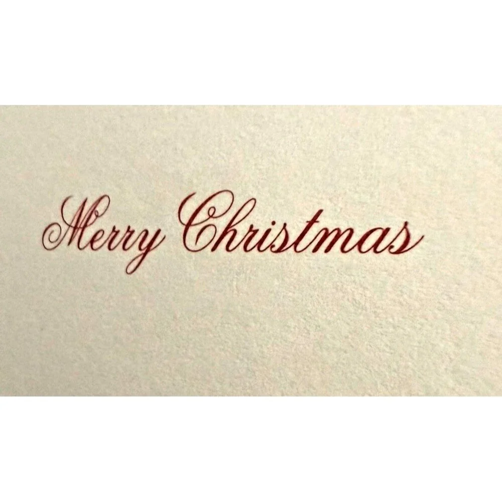 Oddballs Vintage Watercolor Greeted Christmas Card Box Of 10 Red Bird Green Box